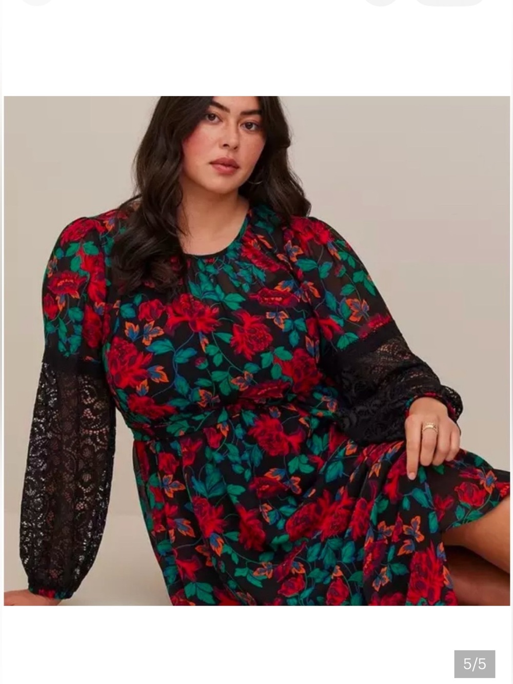 TORRID Plus Size 0 Chiffron Peasant Maxi Dress New